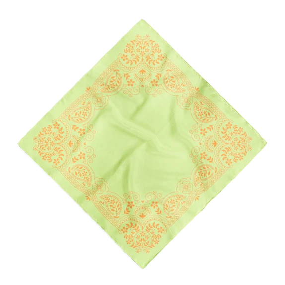 Premium Full-Color Customized Cotton Paisley Bandana